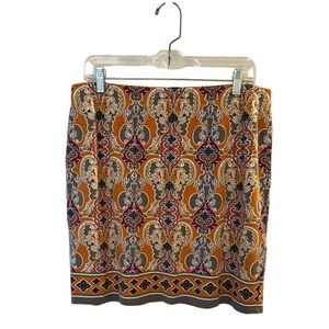 Sophie Max Paisley Straight &‎ Pencil Skirt XL